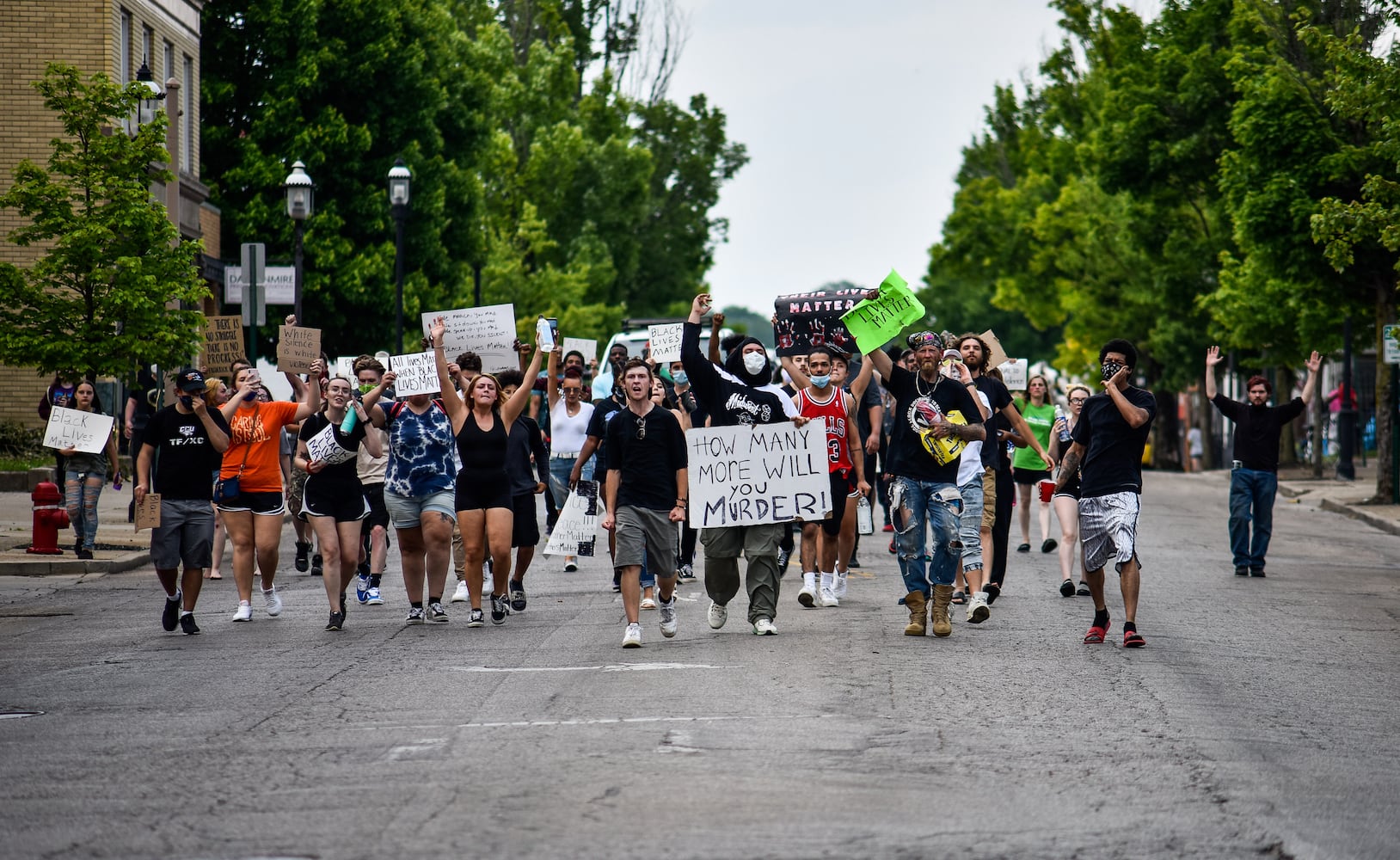 Crowd gathers for peaceful protest and march in Middletown