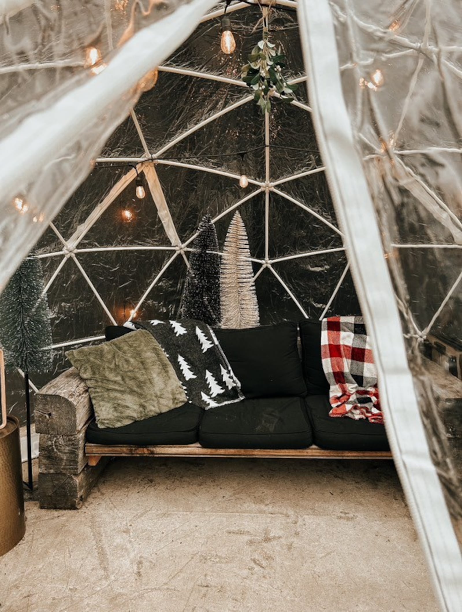 The Exchange, a community gathering place with axe throwing, yard games and much more in Pleasant Hill, has three options for its igloo experience (CONTRIBUTED PHOTO).