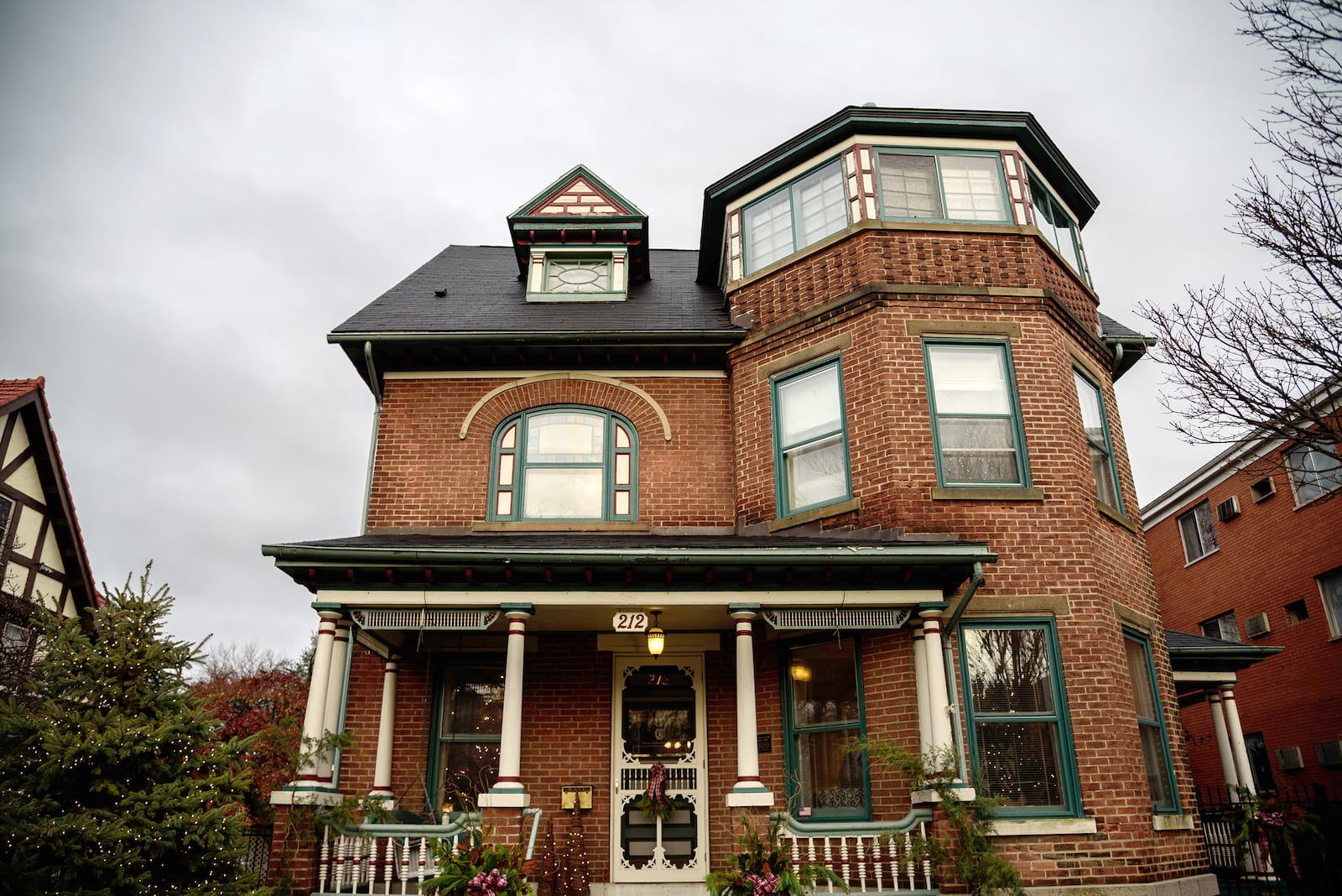 The James Craven House, built in 1888 in Queen Anne style, is one of the highlights along the Grafton Hill Historic District audio walking tour produced by Preservation Dayton. STAFF PHOTO