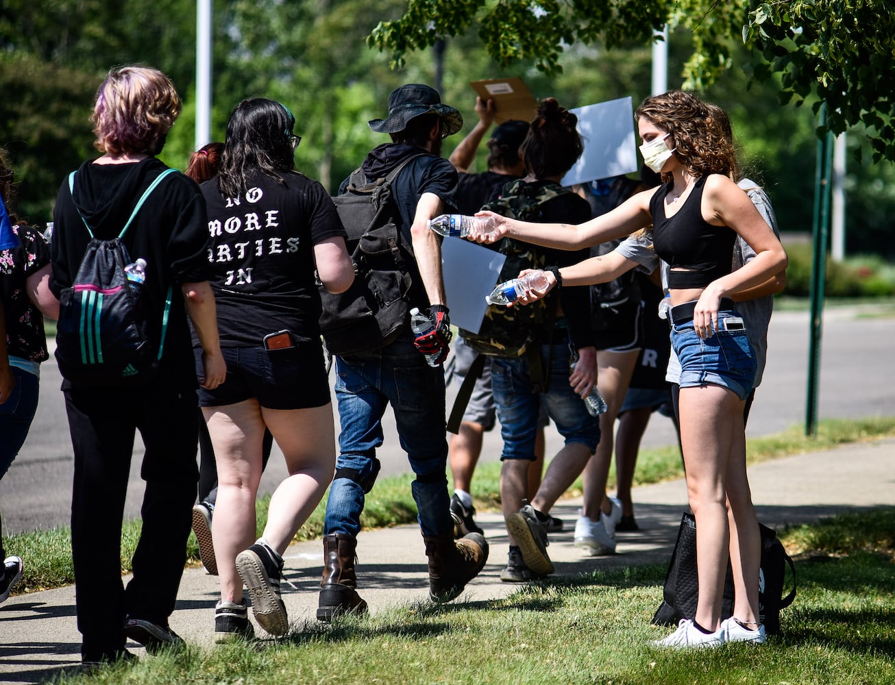 Crowd gathers for peaceful protest and march in Middletown