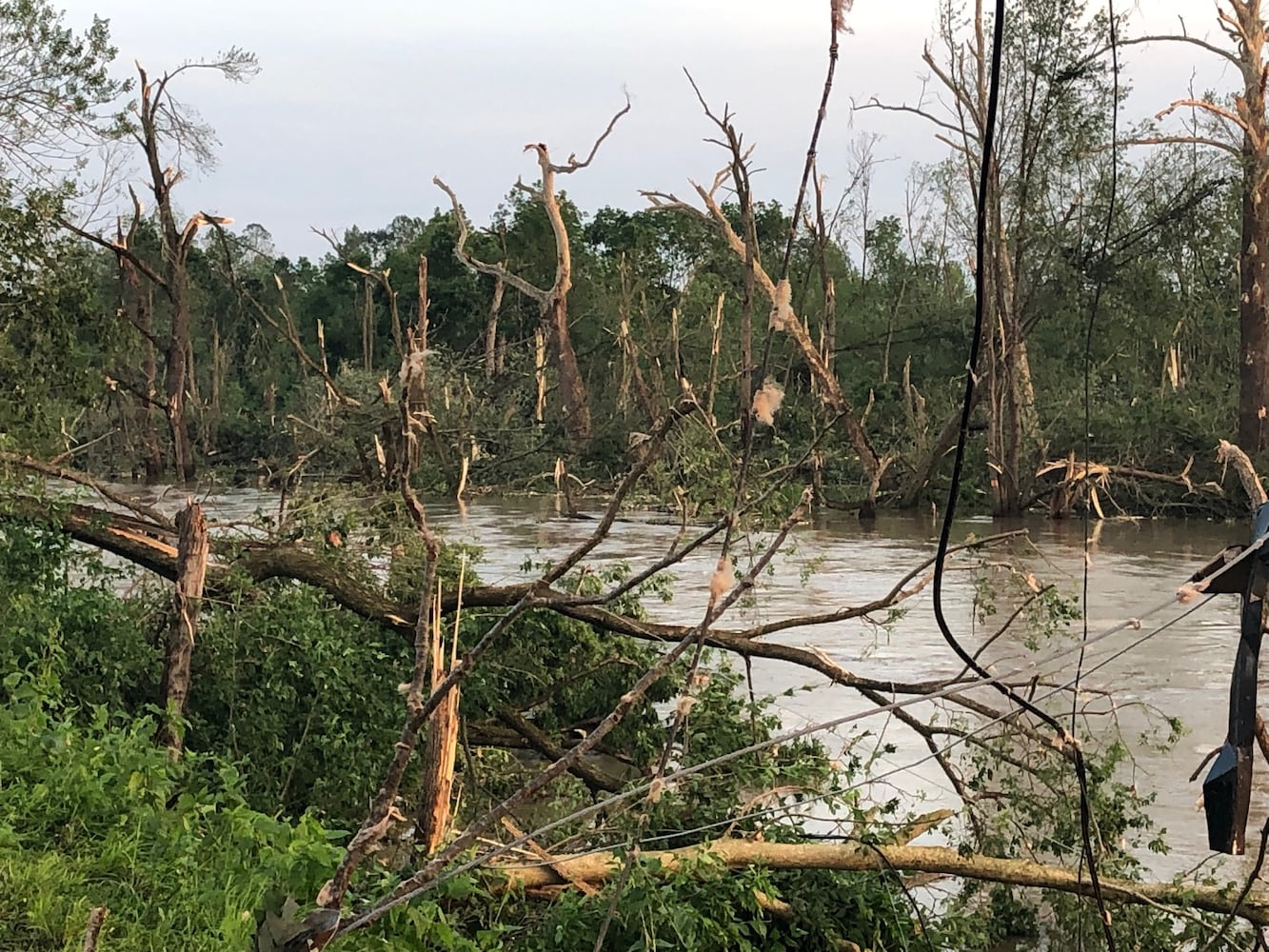 Riverside storm damage