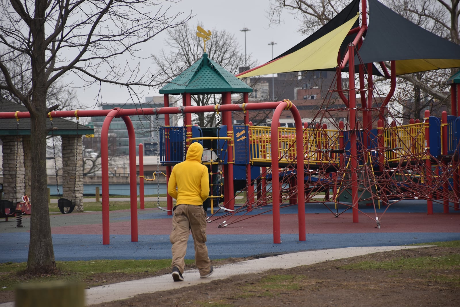 The playground at McIntosh Park in West Dayton. CORNELIUS FROLIK / STAFF