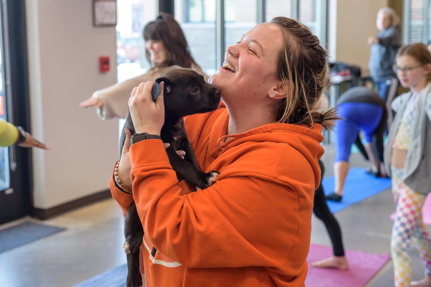 PHOTOS: Puppy Yoga at SICSA Pet Adoption and Wellness Center