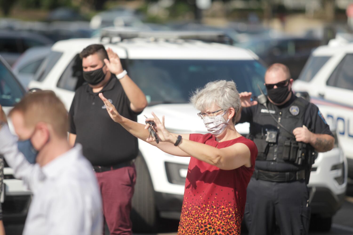 First responders, their vehicles blessed