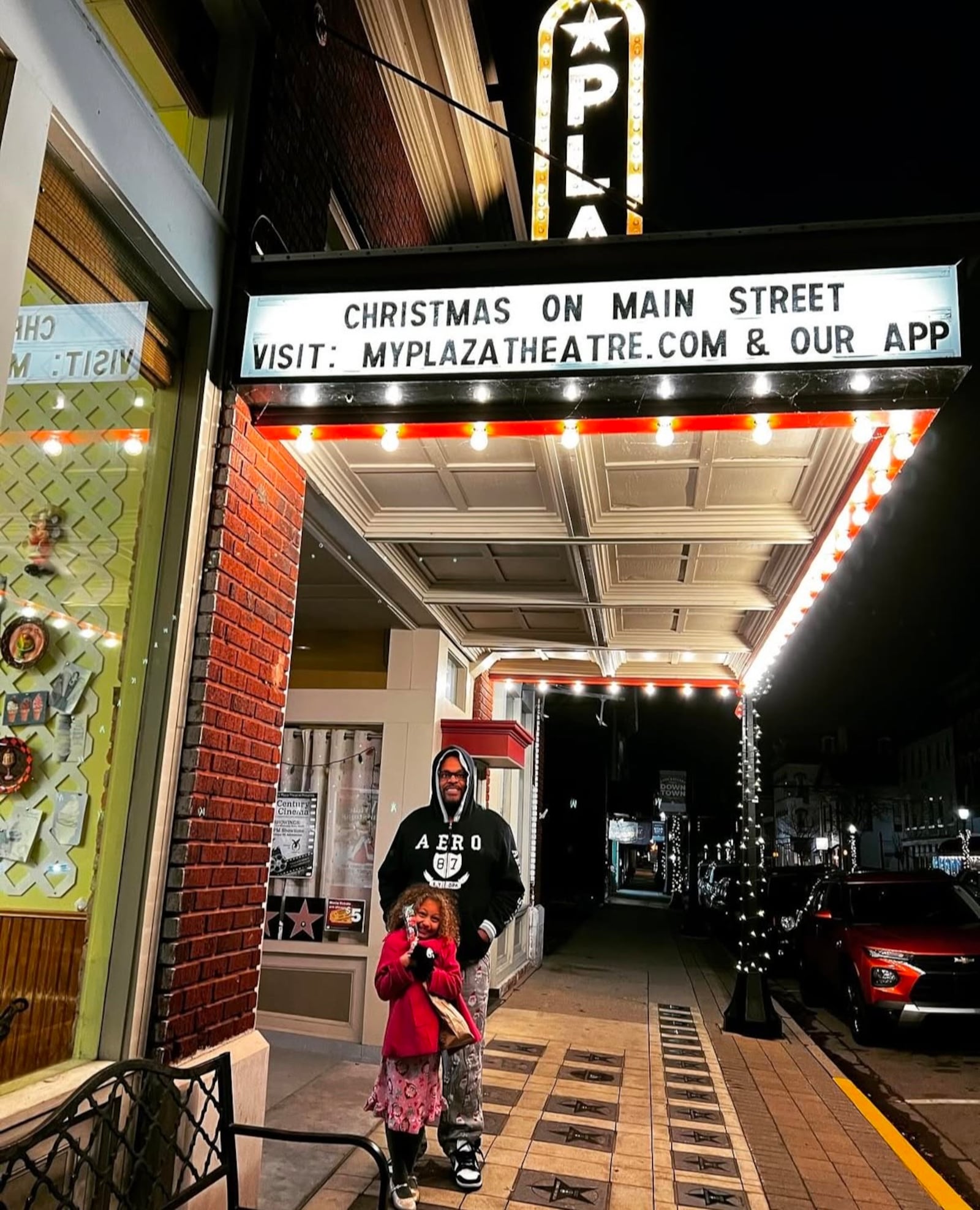 Seeing holiday movies at the Plaza Theatre in Miamisburg is a possible annual tradition to do with children each Christmas season. PAMELA CHANDLER/CONTRIBUTED