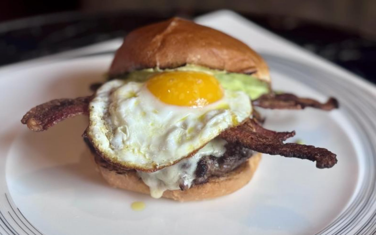 The Carbonara Burger at Primo Italian Steakhouse