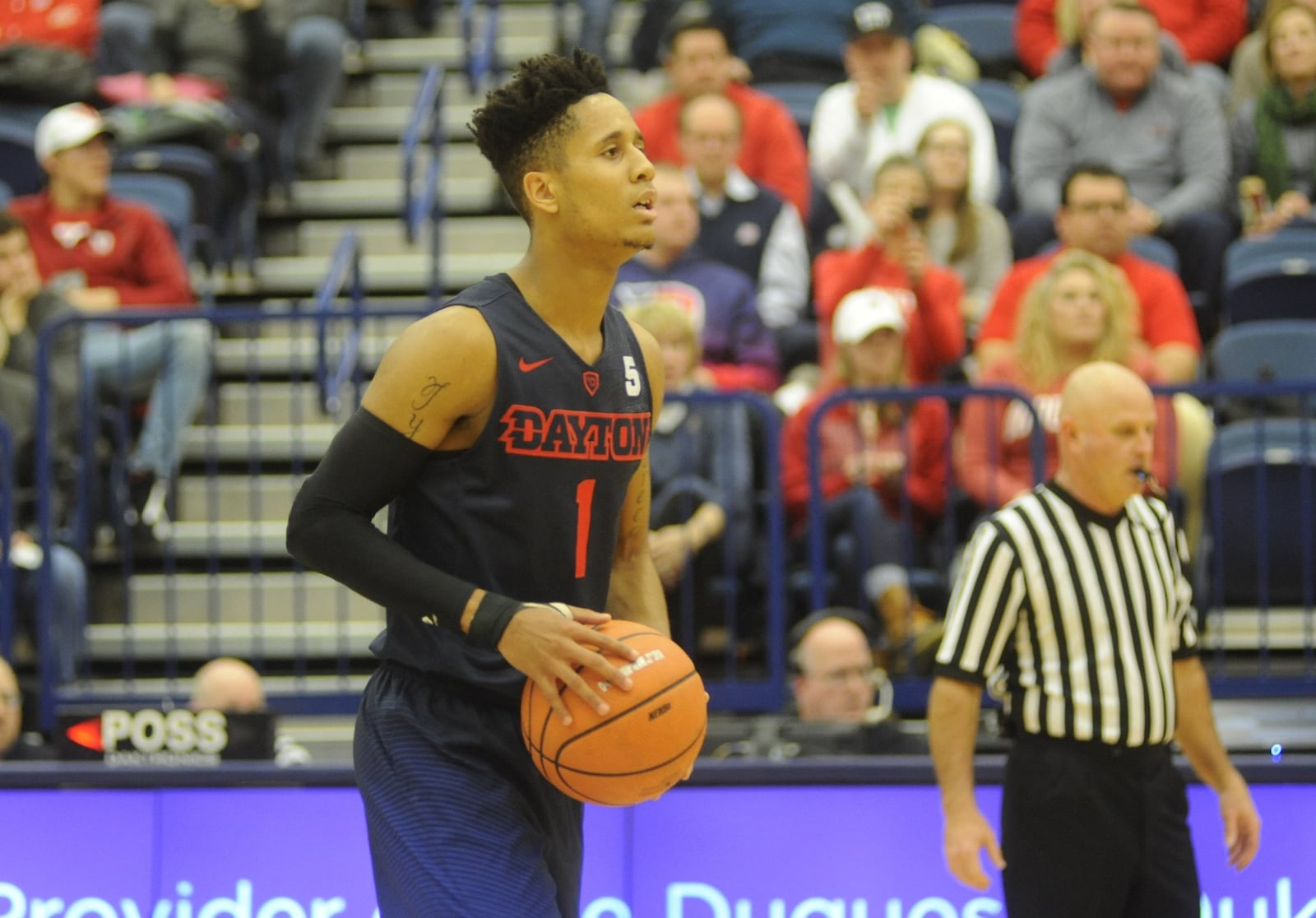 UD’s Darrell Davis. Duquesne defeated visiting Dayton 70-62 in a men’s college basketball A-10 opener at Pittsburgh on Sat., Dec. 30, 2017. MARC PENDLETON / STAFF