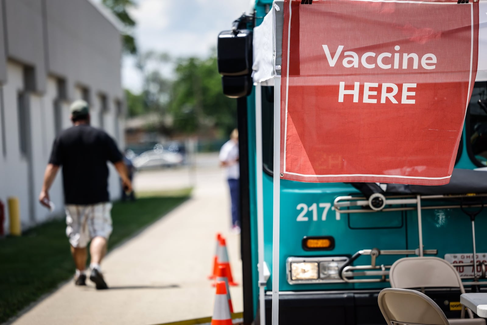 The Montgomery County Health Department's COVID-19 Mobil Clinic was parked in front of the Job Center Tuesday August 3, 2021.  Tomorrow, August 4, the clinic will be at the Dayton Metro Library at 4680 Burkhardt Ave. from 4pm to 6pm and All Service Plastic Molding at 900 Falls Creek Dr. in Vandalia from 10am to 1pm. JIM NOELKER/STAFF