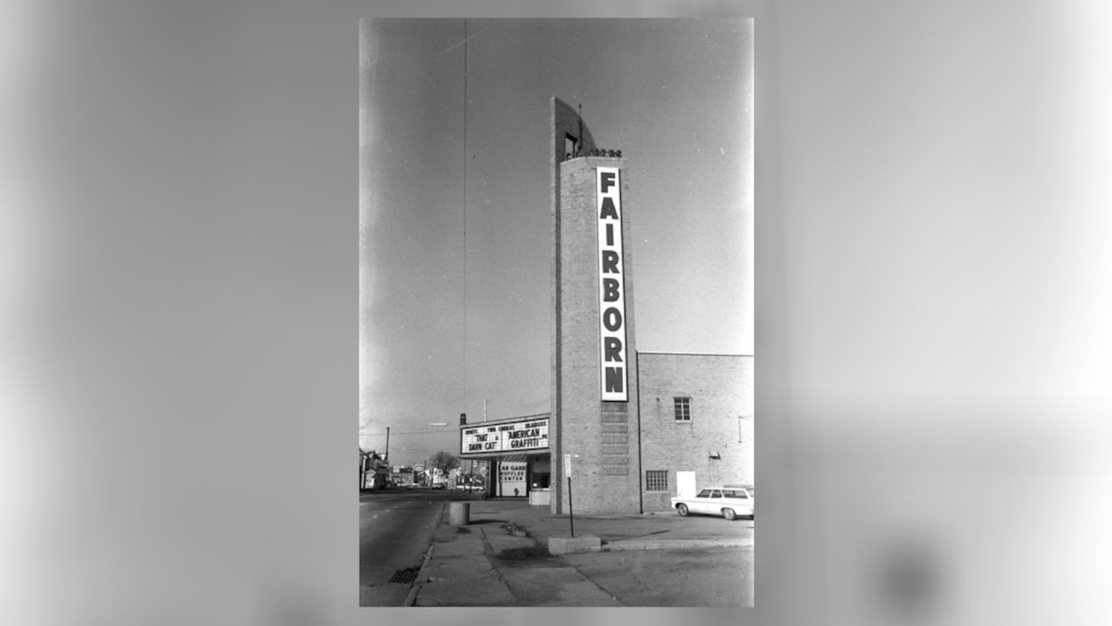 The Fairborn Theater at 34 S. Broad St. theater, shown here in 1973, opened in 1948. COURTESY OF THE FAIRBORN AREA HISTORICAL SOCIETY