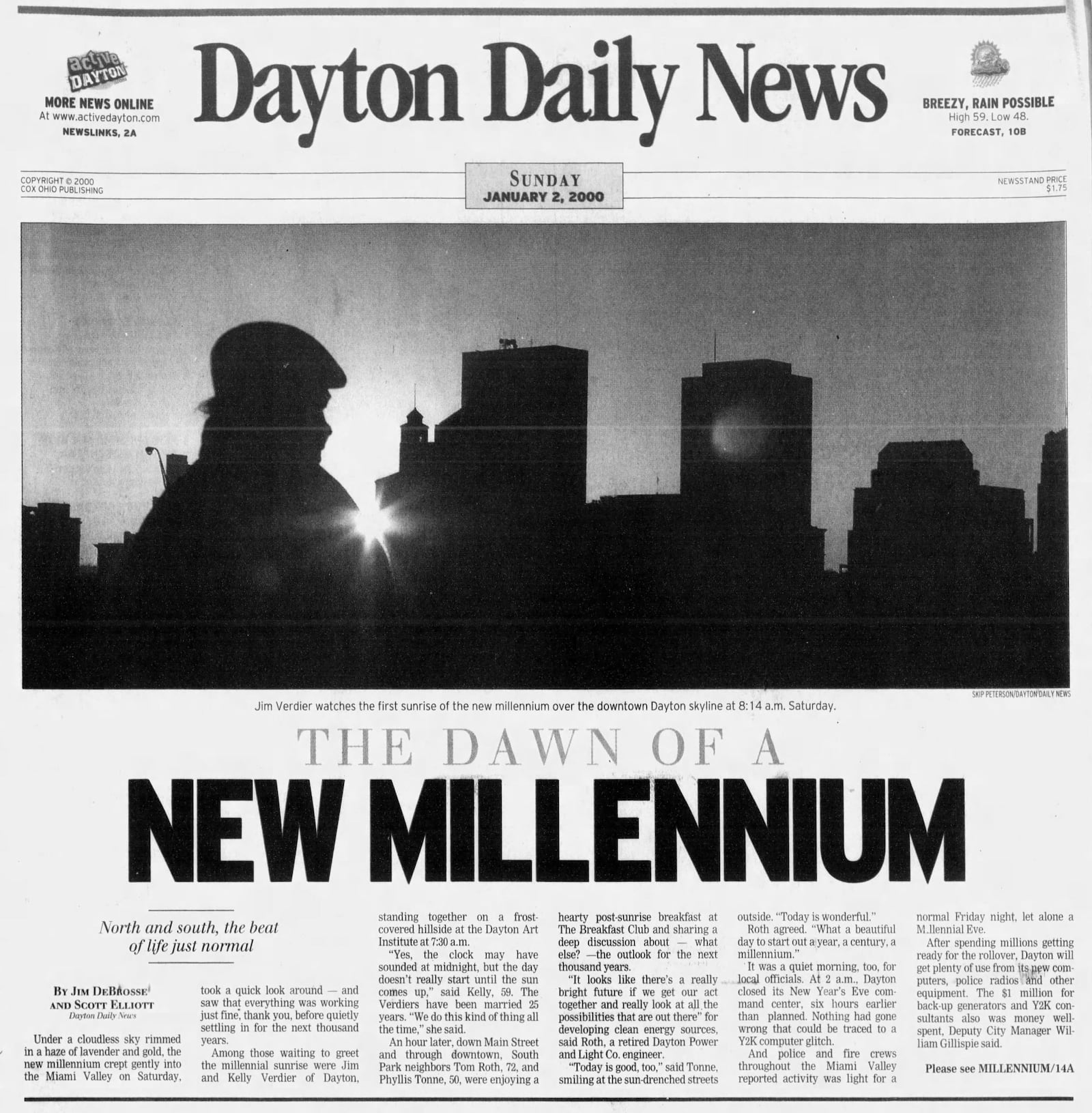 2000 - The dawn of a New Millennium. DAYTON DAILY NEWS ARCHIVES