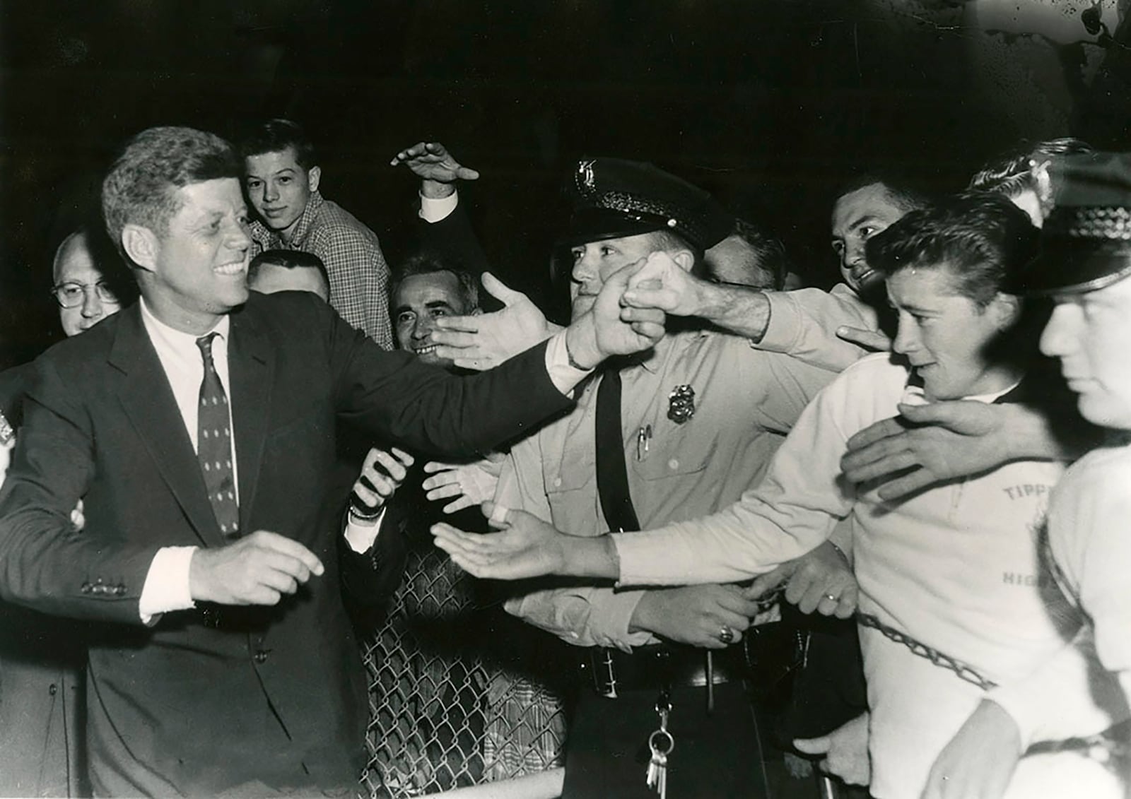 âSenator John F. Kennedy arriving at Cox Airport in Vandalia, October, 1960, to begin campaigning for the Presidency. Kennedyâs travels in the Dayton area took him from Middletown, Dayton, Fairborn and Springfield Ohio that next day.â DAYTON DAILY NEWS ARCHIVE