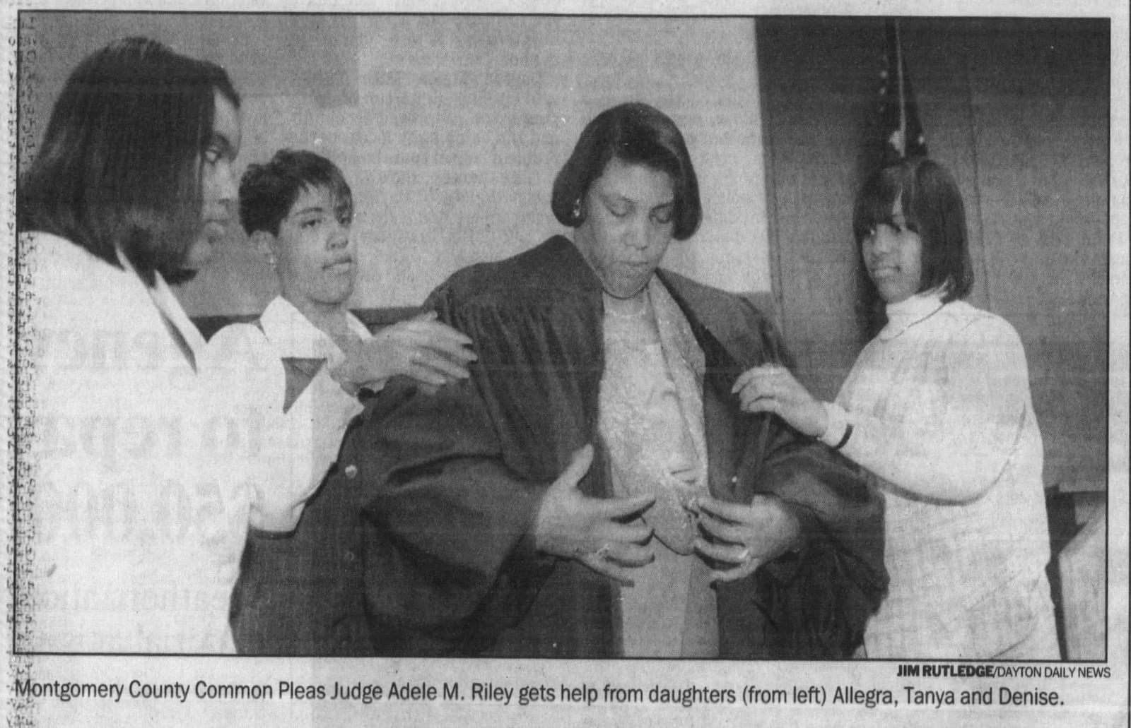 Jan. 7, 1995: Judge Adele Mosley Riley proudly makes history. DAYTON DAILY NEWS ARCHIVES