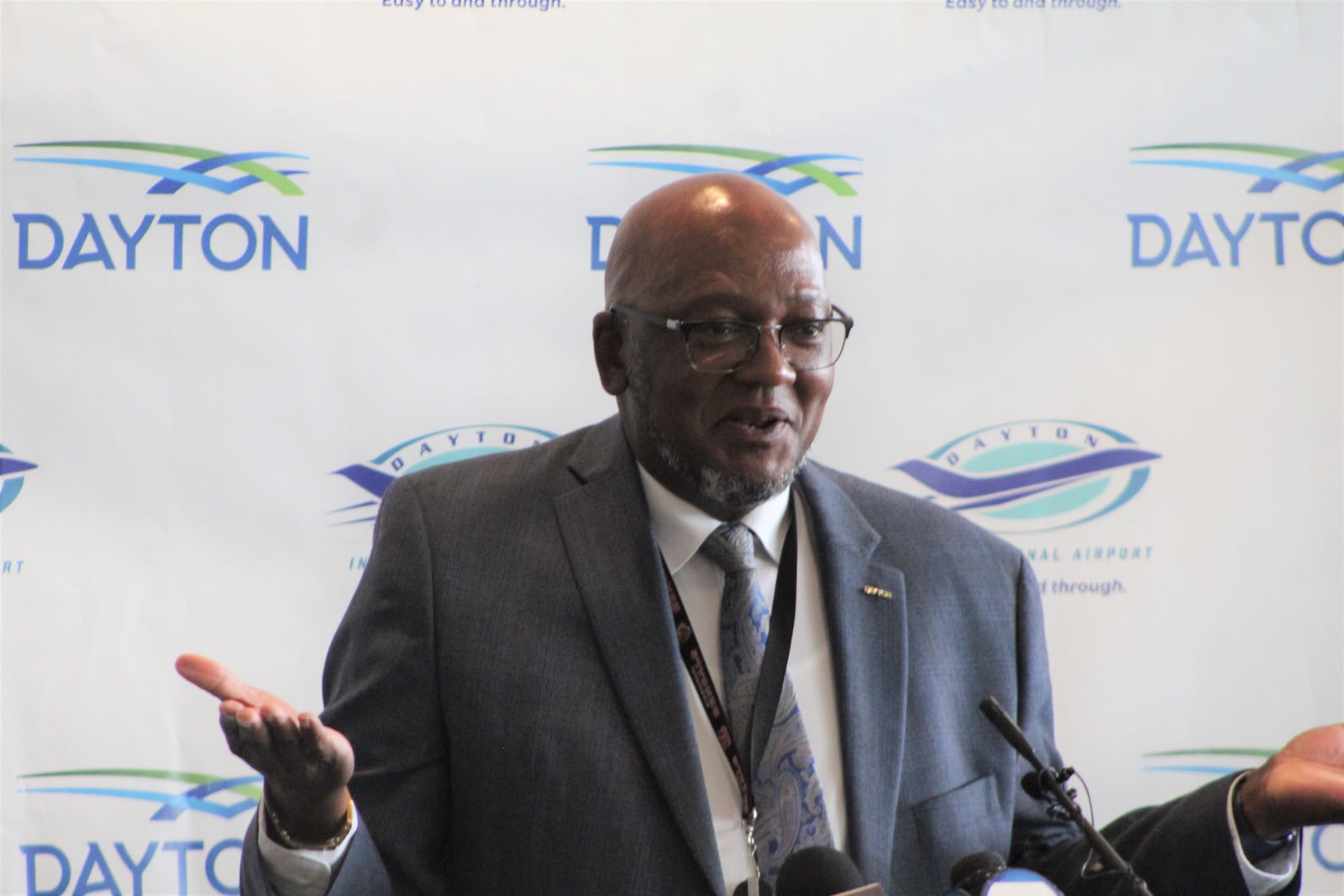 Gil Turner, Dayton's director of aviation, at the Dayton International Airport on Tuesday, May 23, 2023. CORNELIUS FROLIK / STAFF