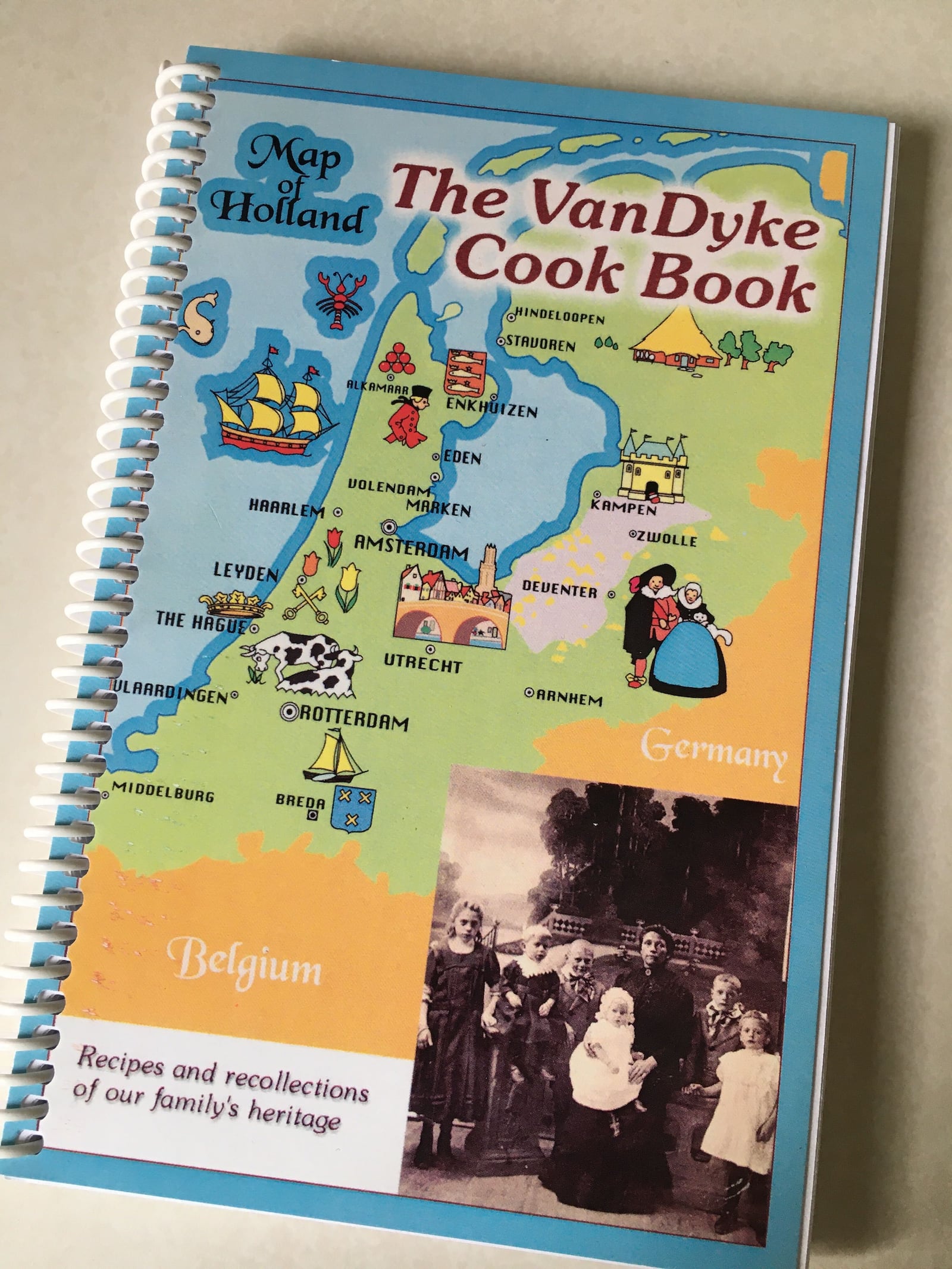 The 176-page cookbook is a trove of family recipes compiled by the VanDyke siblings and cousins. It begins with first-hand accounts of Frysinger’s grandparents, her father and aunts and uncles arriving to the United States at Ellis Island.