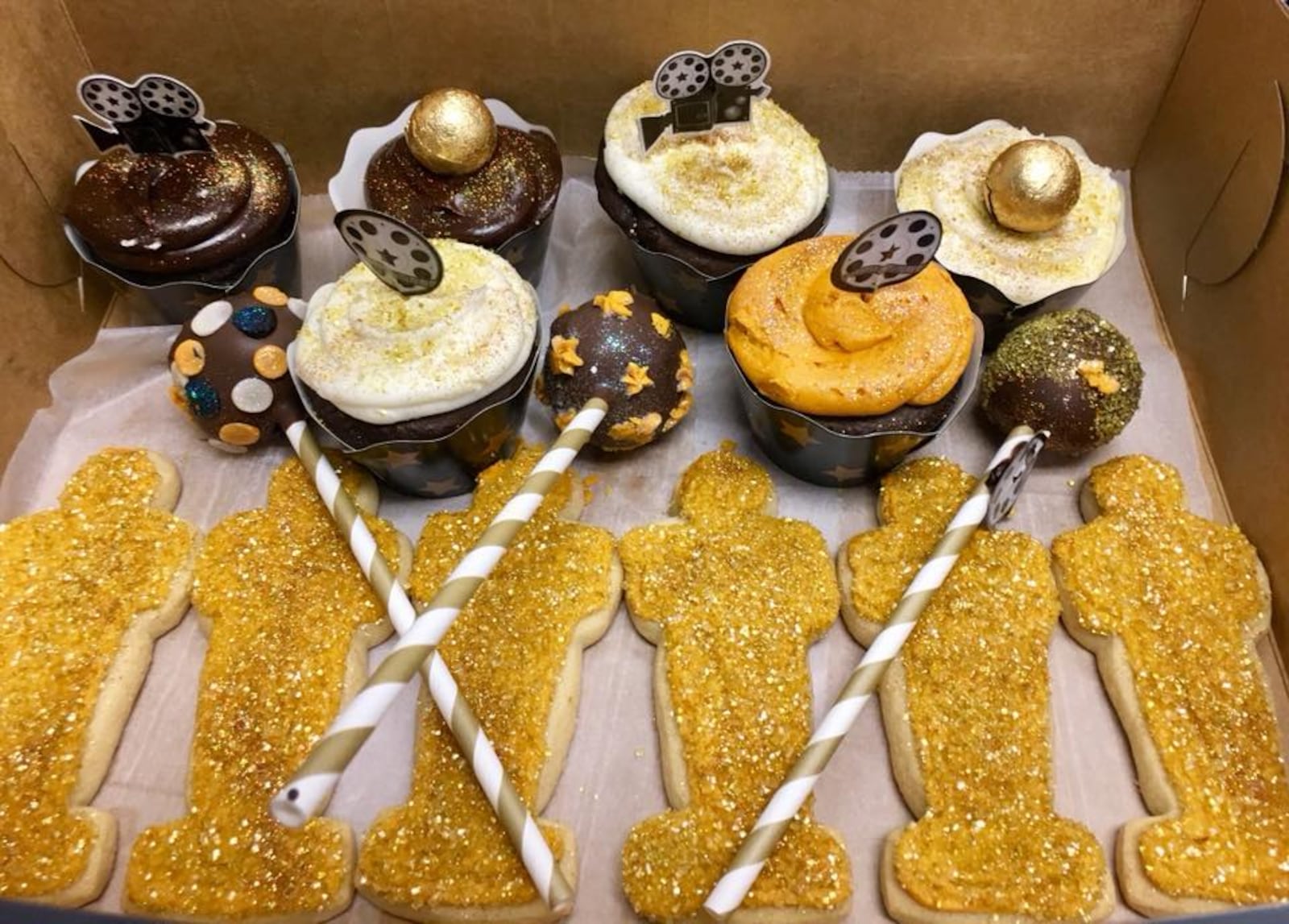 Ashley's Pastry Shop is famous for creating crafty cookies for almost any occasion. These Academy Award themed treats are no exception.