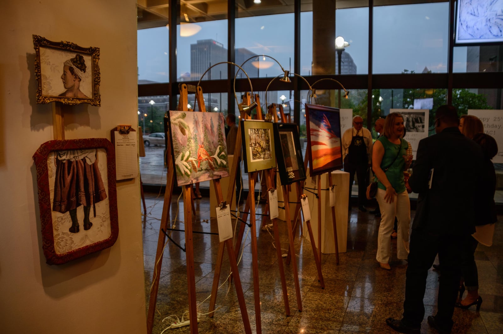 The Dayton Visual Art Center's signature fund-raiser, the 23rd Annual Art Auction, brought artists and patrons together on Friday, April 28, 2017, at Sinclair Community College's Ponitz Center. CONTRIBUTED PHOTOS BY TOM GILLIAM