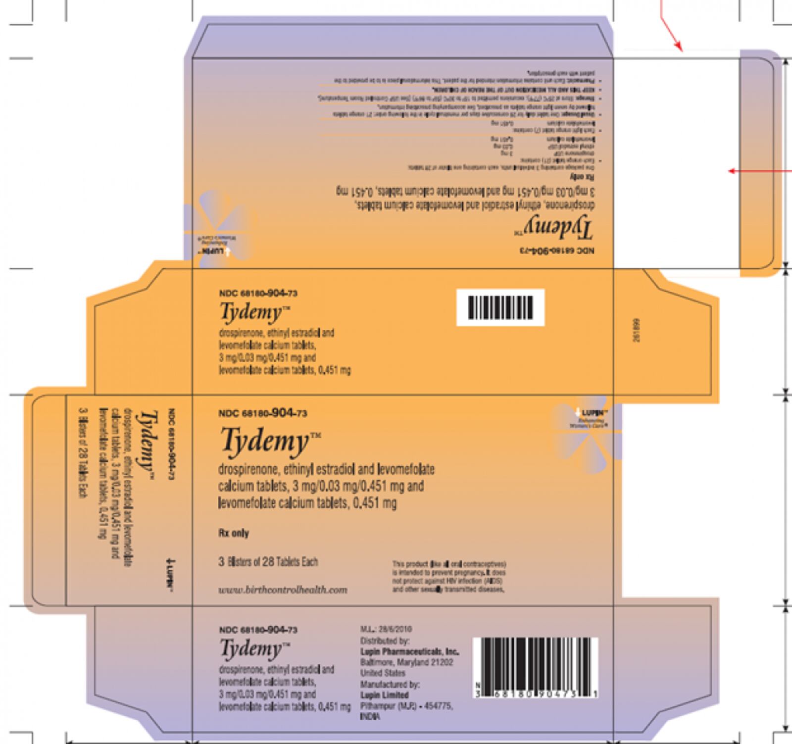 Tydemy, an oral contraceptive, is being recalled due to concerns of reduced effectiveness that could lead to unplanned pregnancies. Photo courtesy the U.S. Food an Drug Administration.