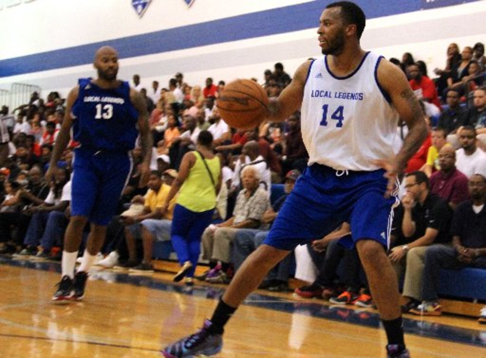 Dunbar High School alum Daequan Cook did not win an NBA title, but came close as a member of the Oklahoma City Thunder. Cook, a former Ohio State forward, played in three games in the 2012 NBA Finals before LeBron James and the Miami Heat won their first of two league championships. Cook played six NBA seasons, averaging 6.4 points a game. Photo by Ken-Yon Hardy.