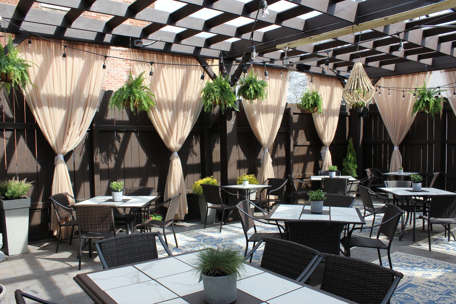 Salar Restaurant and Lounge, 400 E. Fifth St., will celebrate patio season by opening the renovated back patio space Saturday, April 13, 2019.  The new back patio is pictured.