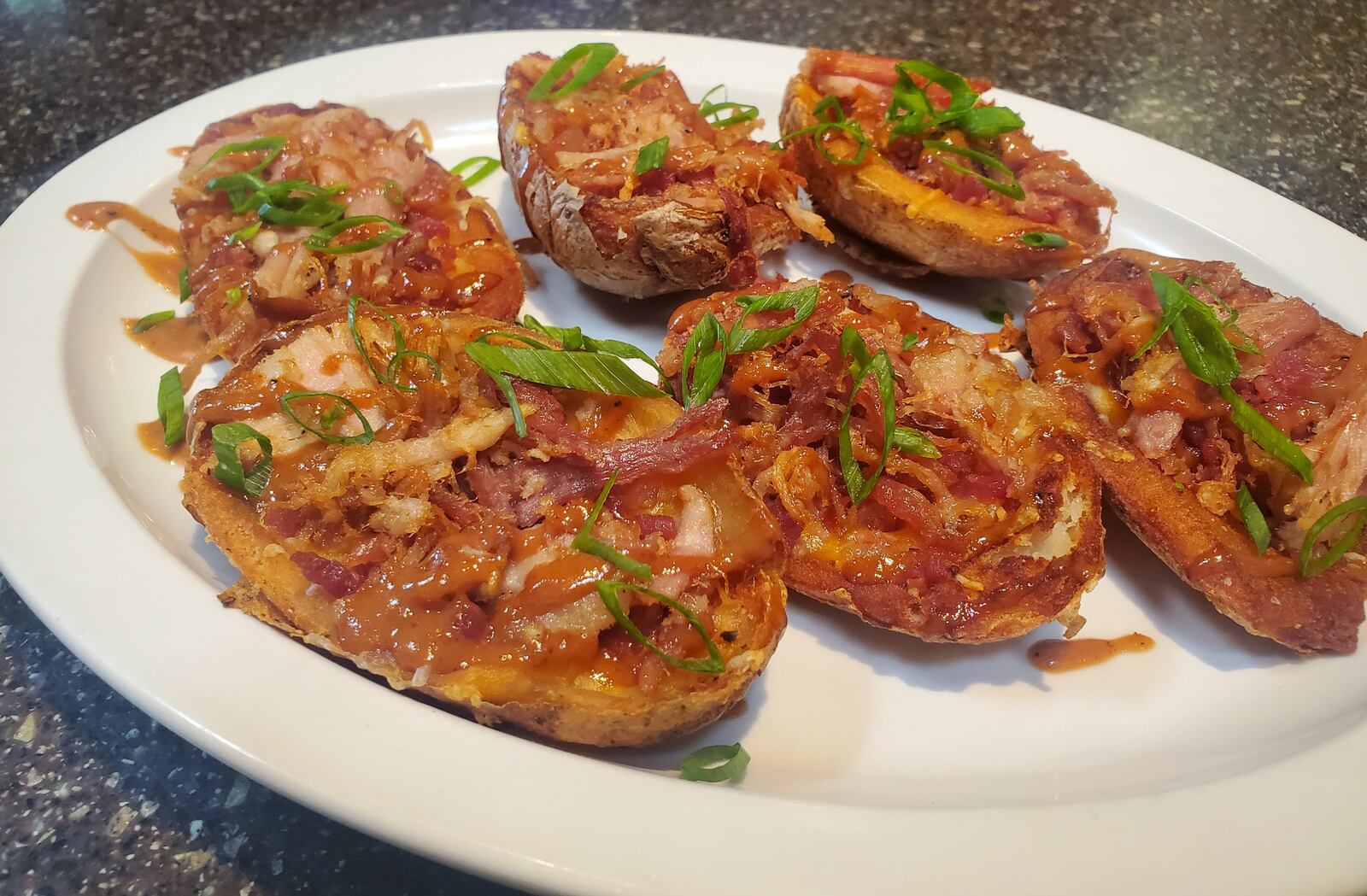 Pork belly potato skins with Southwestern ranch on the Bacon Week menu at Archers Tavern from Aug. 15-22, 2020. CONTRIBUTED