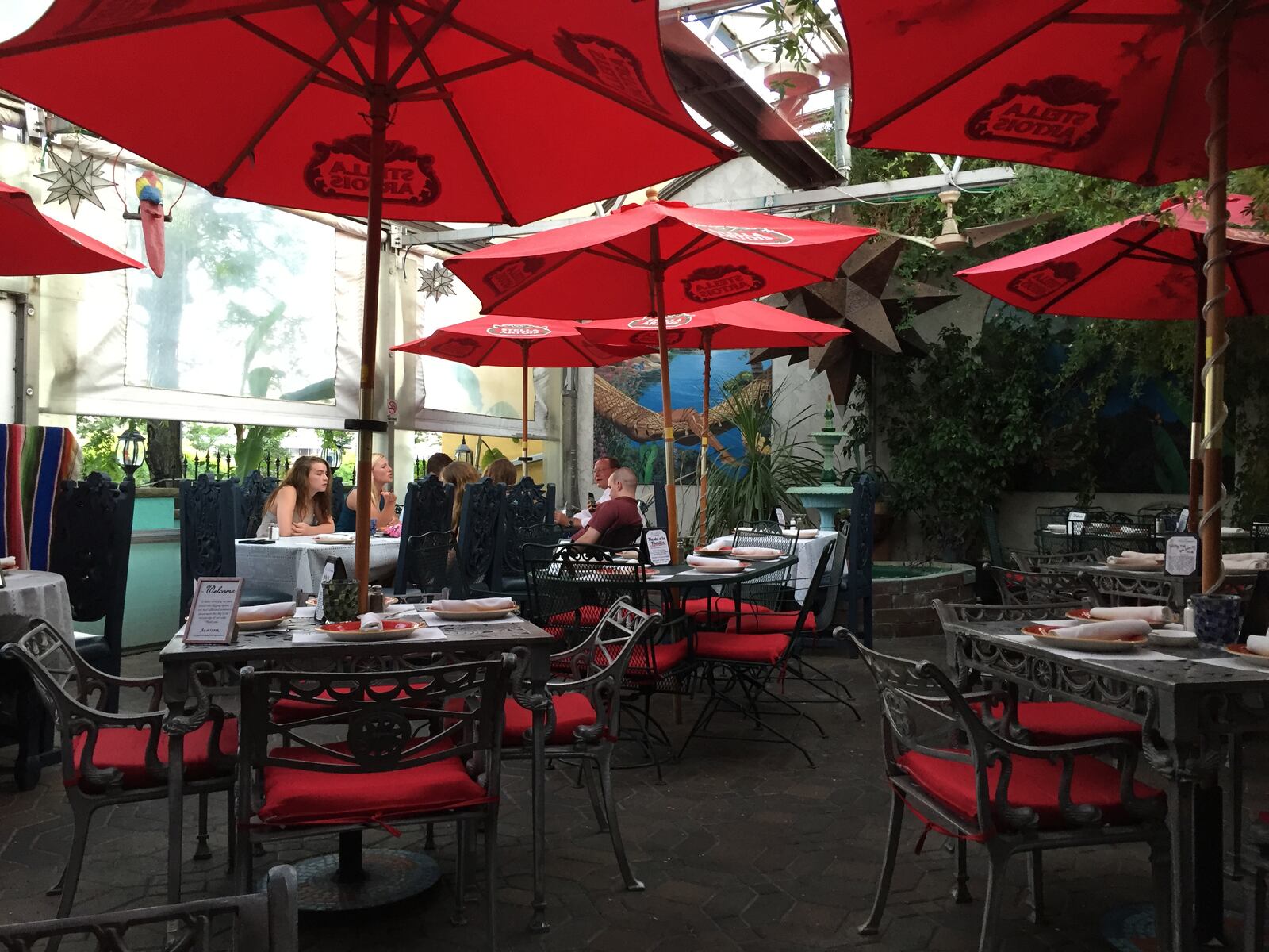 The indoor patio at El Meson.