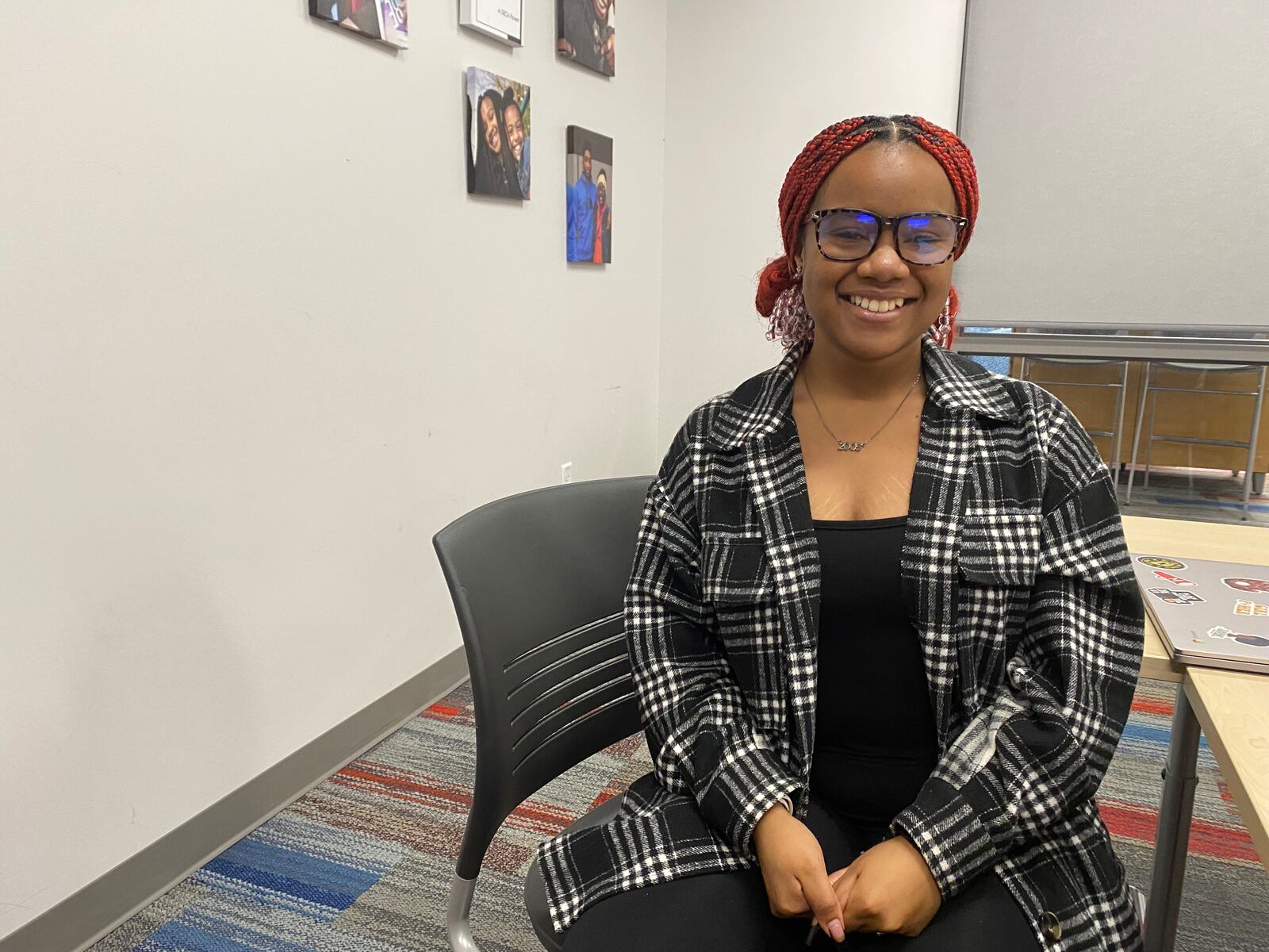 Bria Wilder, a senior at DECA High School, said she plans to get a two-year associate's degree to become a paralegal after high school. Eileen McClory / STAFF