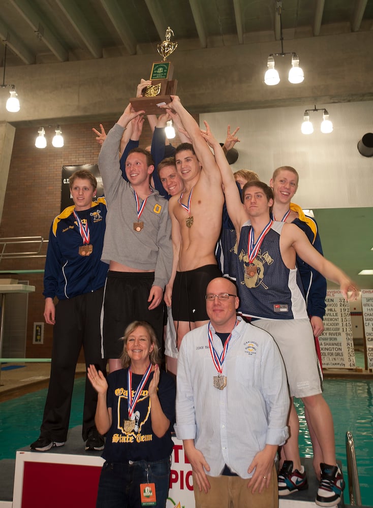 State swim title finally in Oakwood boys’ grasp; Jills finish second