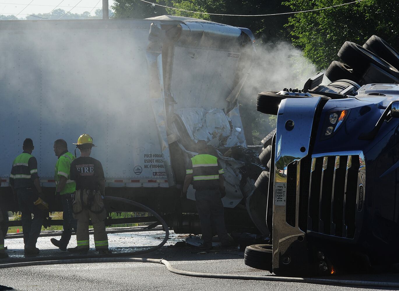 Coroner called to crash involving semi in Harrison Twp.