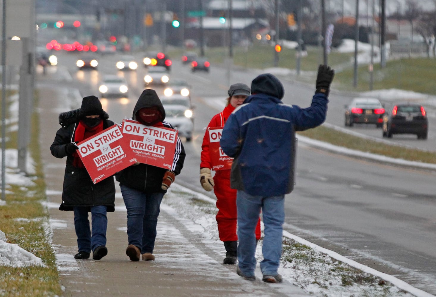 PHOTOS: Faculty at Wright State strike