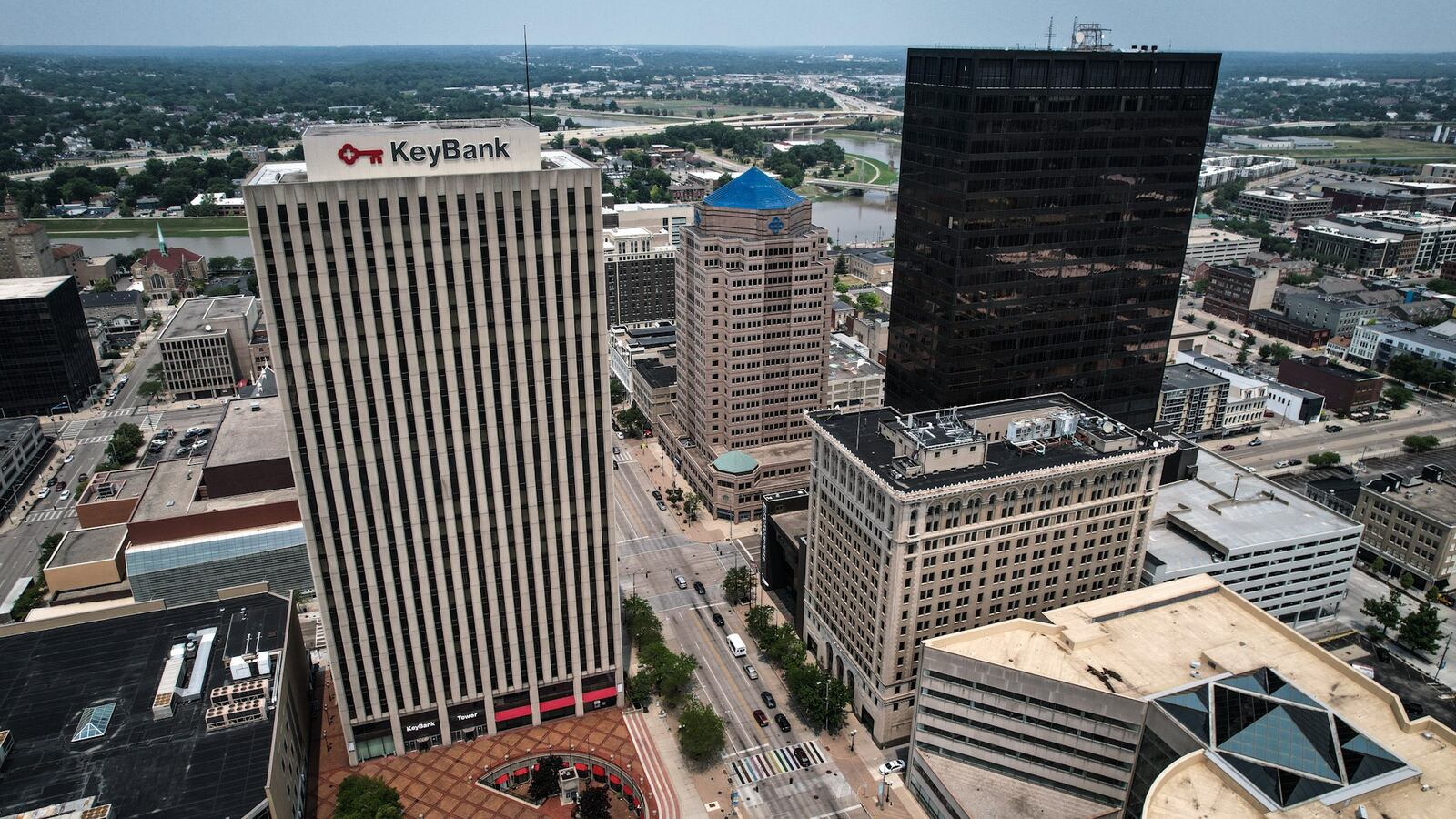 KeyBank plans to leave its' downtown Dayton high-rise location and move its offices to 130 West 2nd Street. JIM NOELKER/STAFF