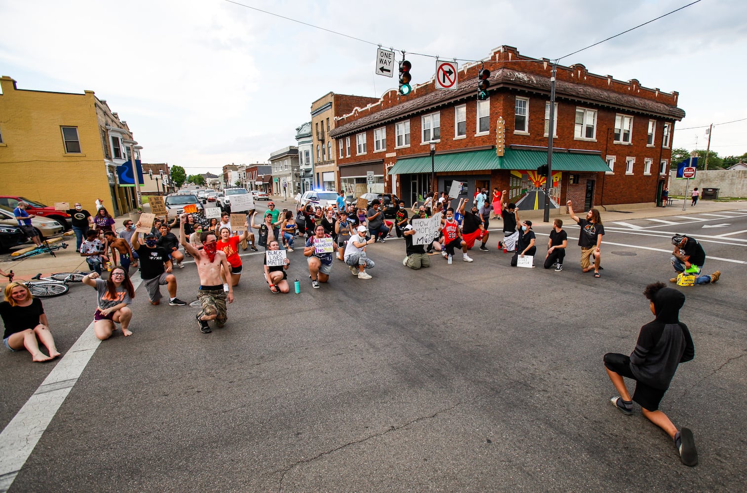 Crowd gathers for peaceful protest and march in Middletown