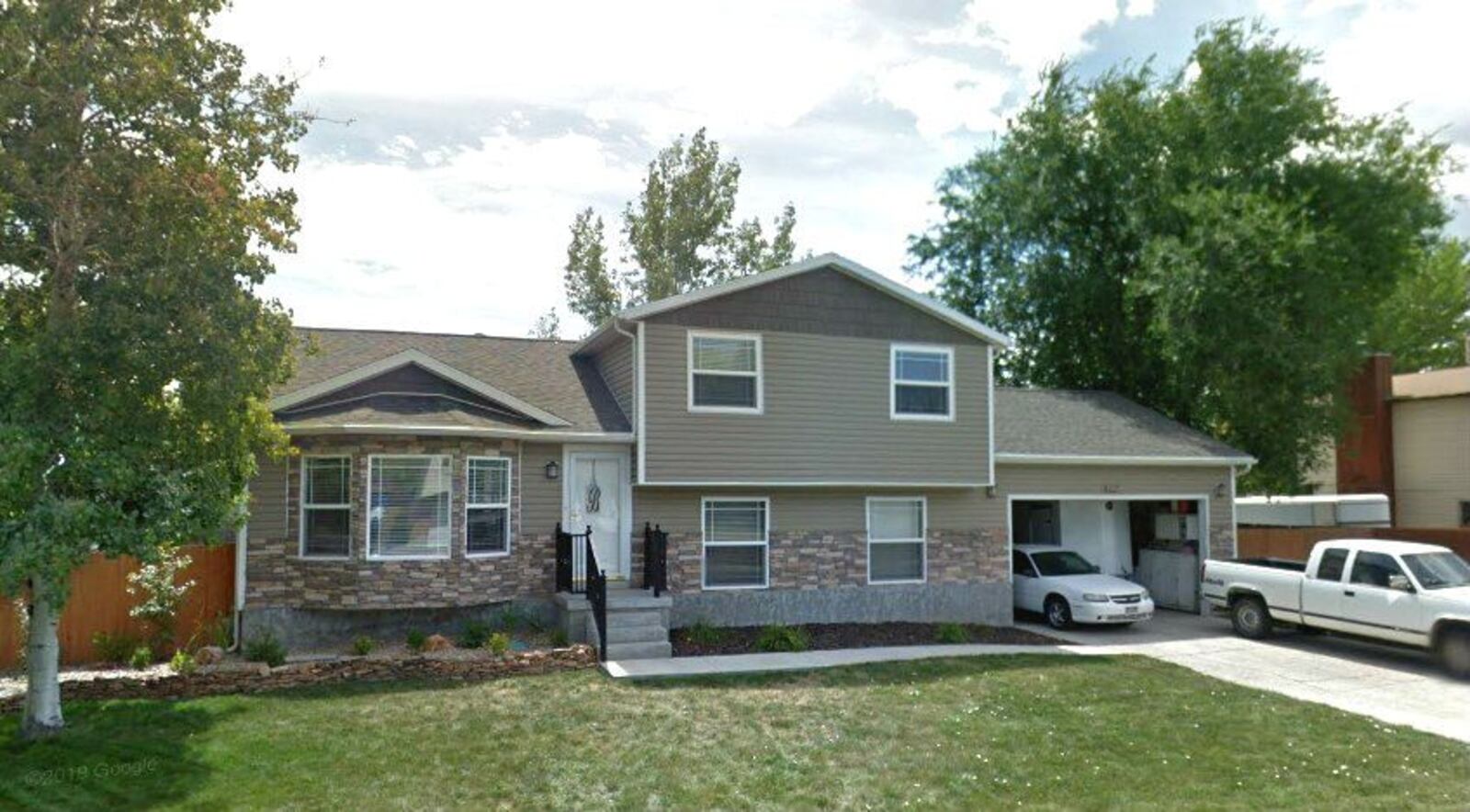 Pictured in a 2015 Street View image is the home in West Jordan, Utah, where Tony Butterfield, 31, and his wife, 30-year-old Katherine Butterfield, were shot to death early Saturday, April 18, 2020. The couple's three young children were found unharmed inside the house.