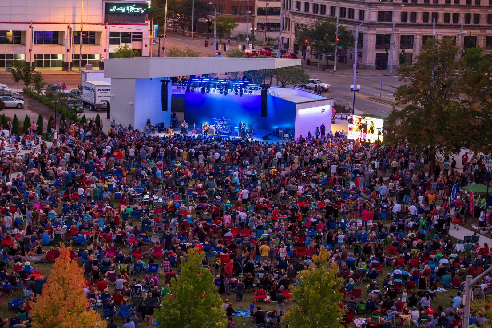 The Breeders performed at the Levitt Pavilion in downtown Dayton in 2019.