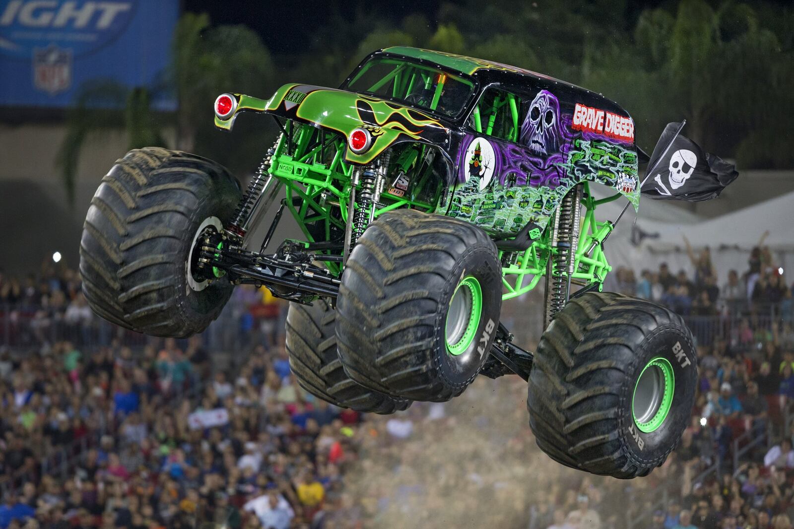 Grave Digger, one of the beloved vehicles you’ll see on the Monster Jam tour that will roll into the Nutter Center, Nov. 23-24. CONTRIBUTED