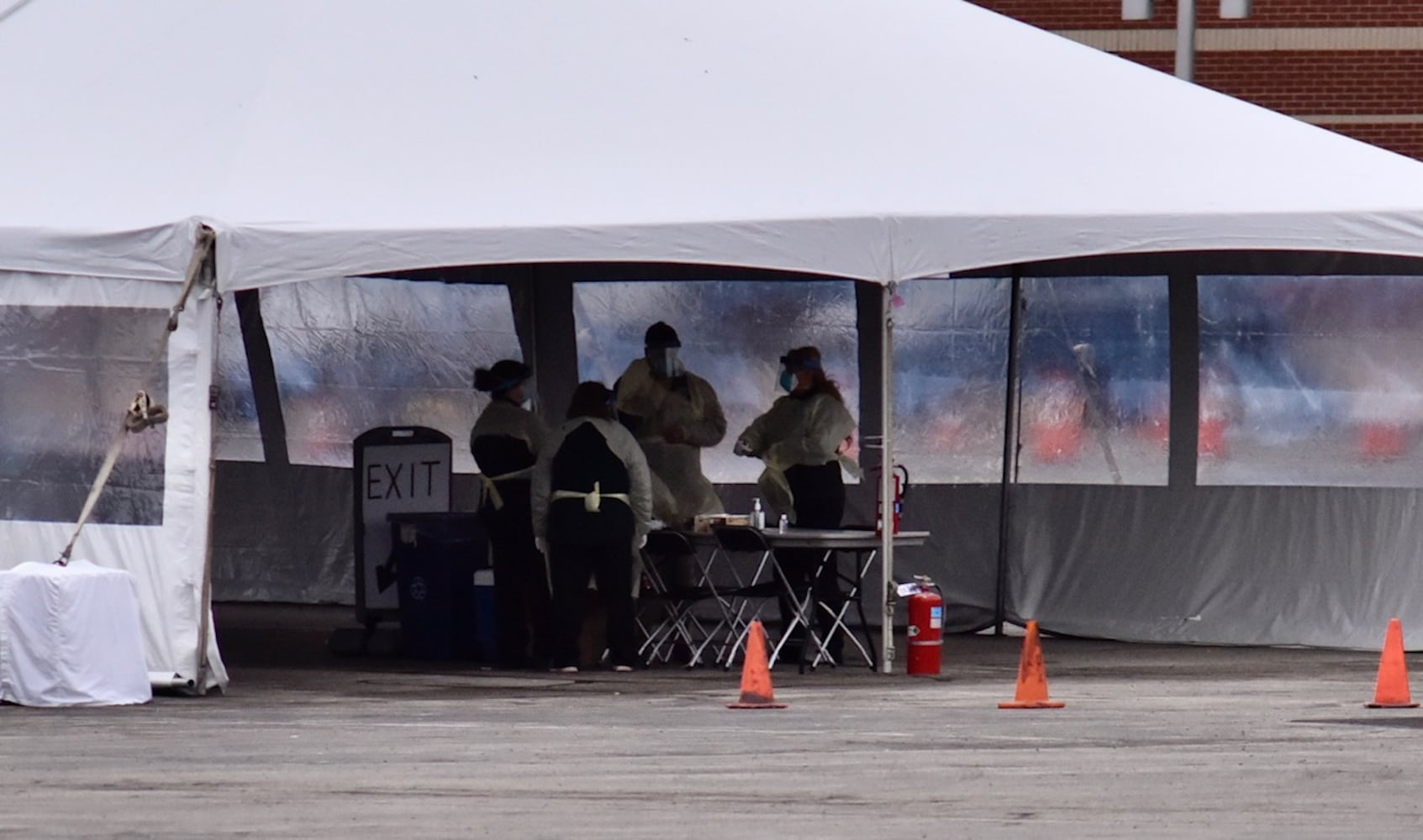 PHOTOS: Coronavirus testing at UD Arena