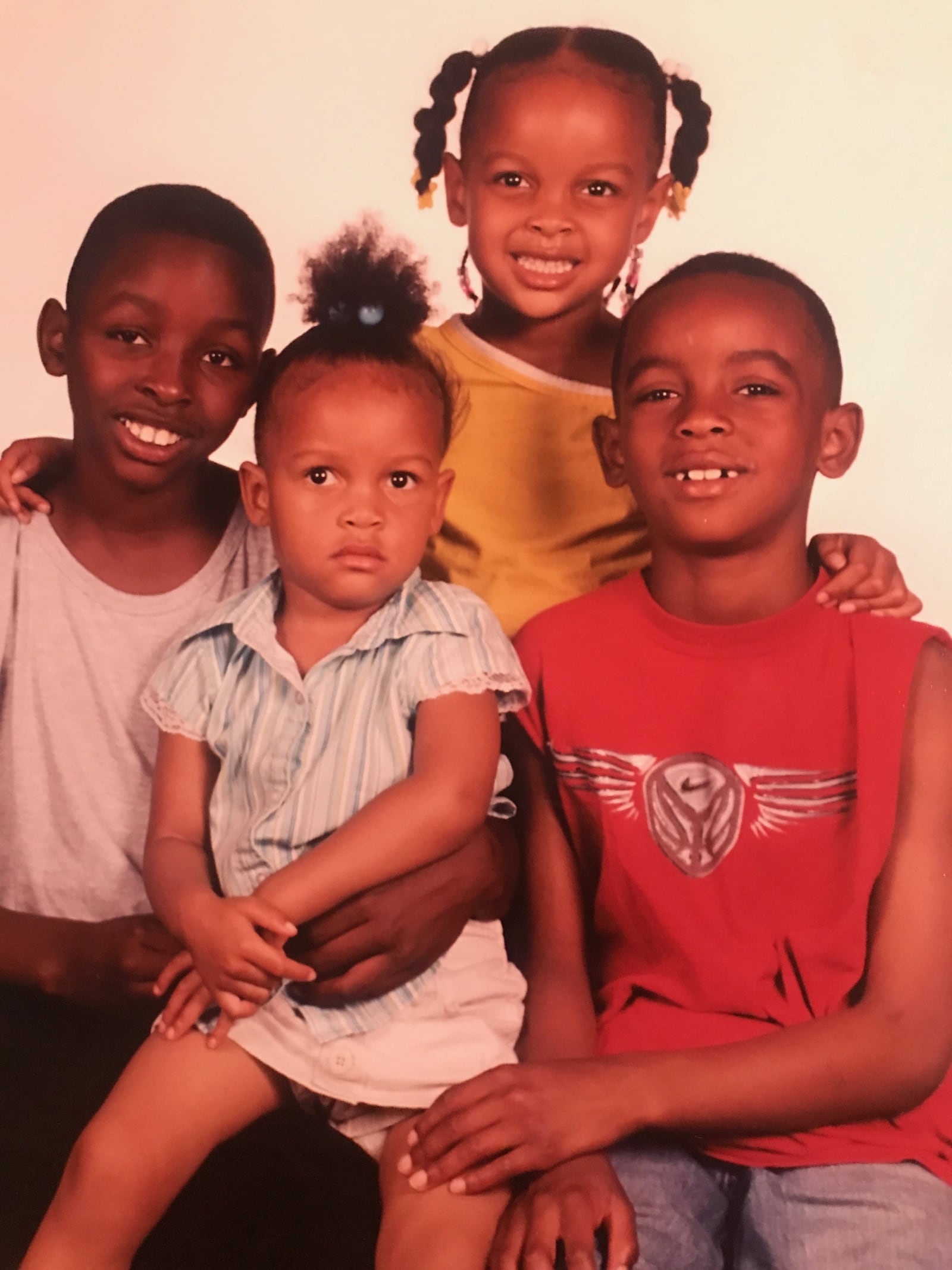 Four future hoop stars: The Tate children (from left) Jae’Sean, Jocelyn, Jada, Jalen. CONTRIBUTED