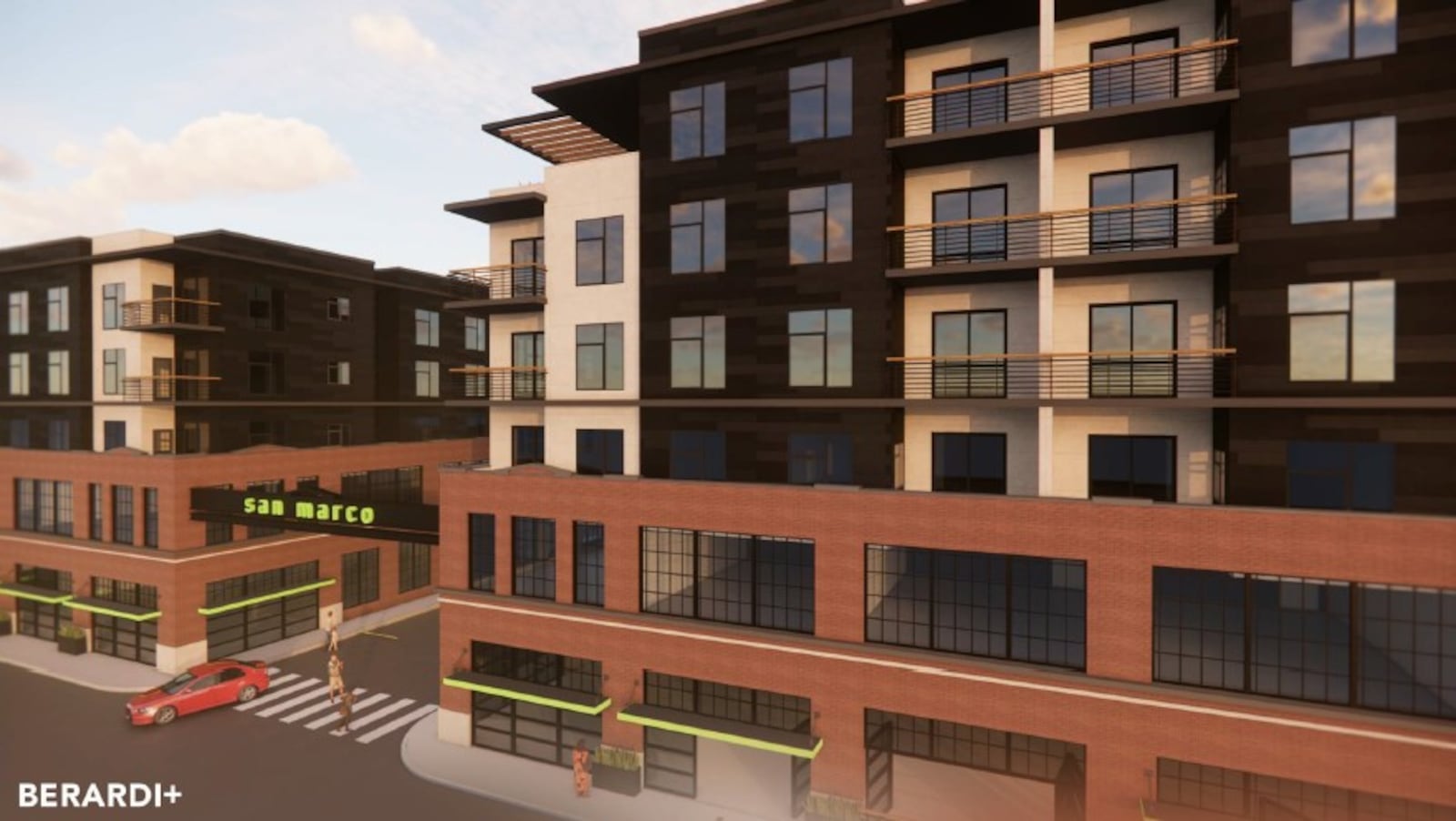 A developer proposes to build 124 market-rate residential units and commercial space on the 800 block of West Third Street in the Wright Dunbar area in West Dayton. CONTRIBUTED