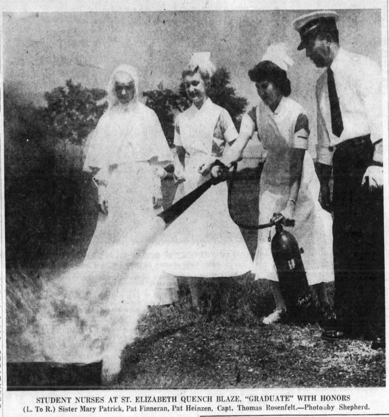 June 5, 1955: Firefighting nurses all set for blazes. DAYTON DAILY NEWS ARCHIVES