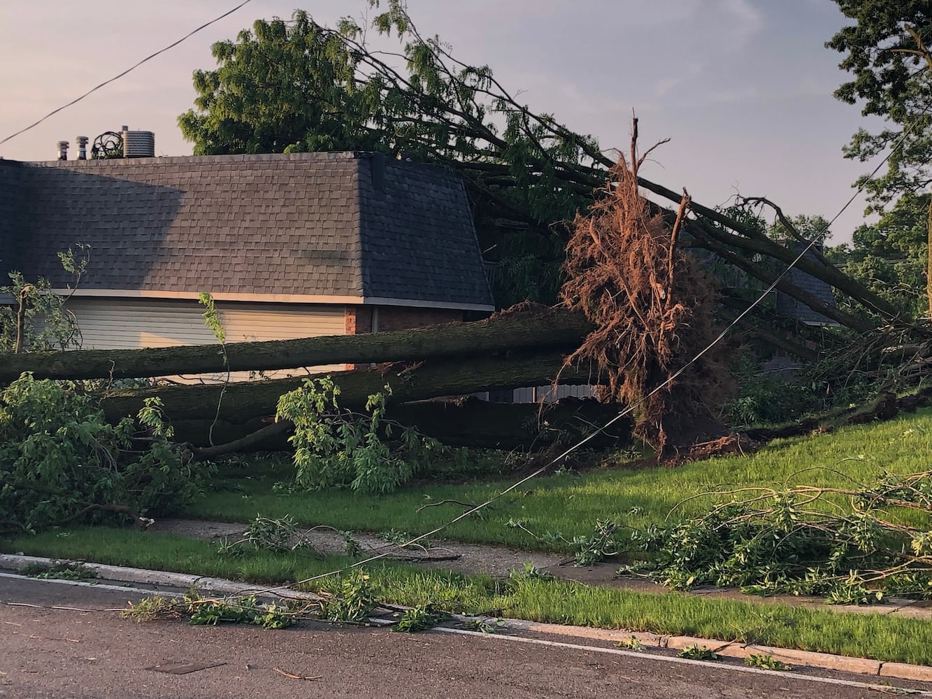 Riverside storm damage