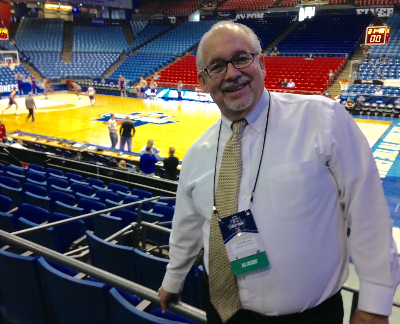 Gary McCans, UD Arena’s event services manager, is retiring in May. McCans has worked at the arena since it opened in 1969. BRIAN KOLLARS / STAFF