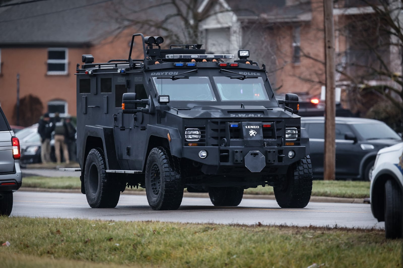 Law enforcement from multiple jurisdictions are involved in a standoff Friday, Dec. 20, 2024, at an apartment complex off Shiloh Springs Road in Trotwood. JIM NOELKER/STAFF