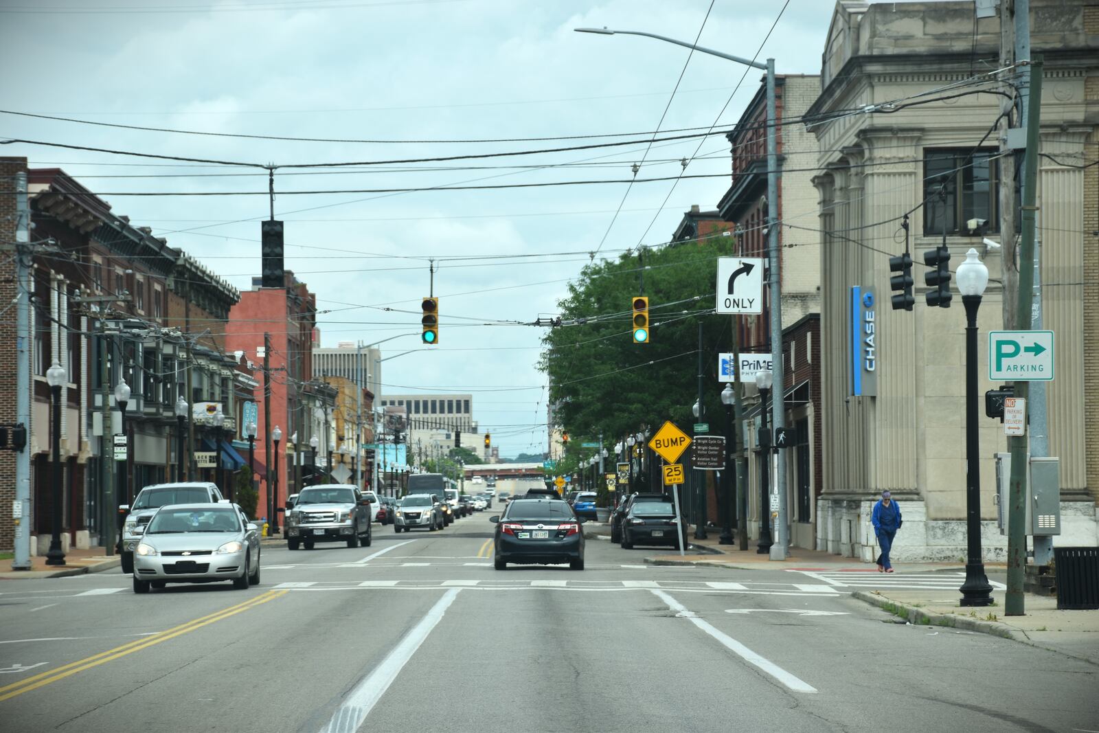 West Third Street and Broadway Street in the Wright Dunbar business district in West Dayton. CORNELIUS FROLIK / STAFF