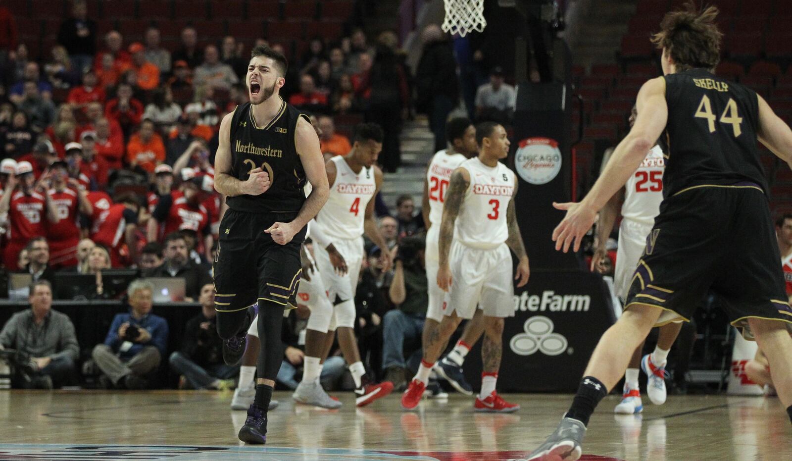 Dayton against Northwestern on Dec. 17, 2016, at the United Center in Chicago.