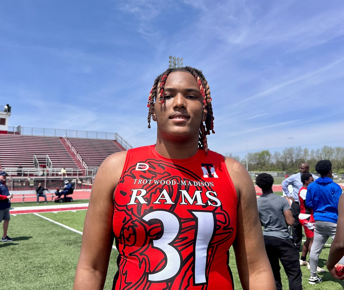 Jermiel Atkins Trotwood-Madison Rams offensive lineman