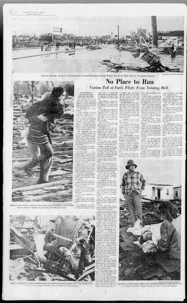 Xenia tornado 1974 DDN pages