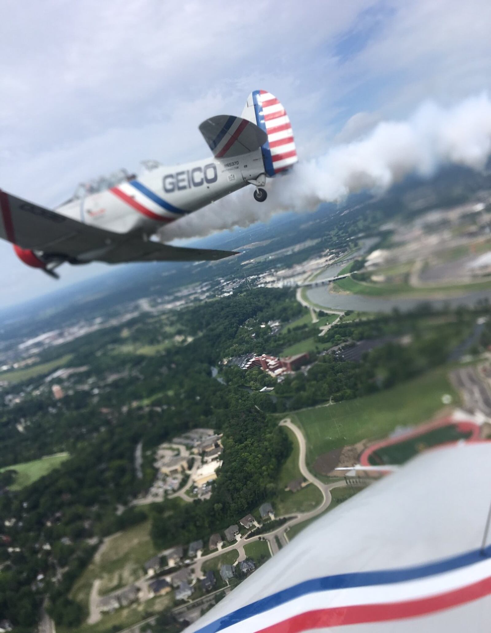 The Geico Skytypers show off their moves on Thursday. KARA DRISCOLL/STAFF