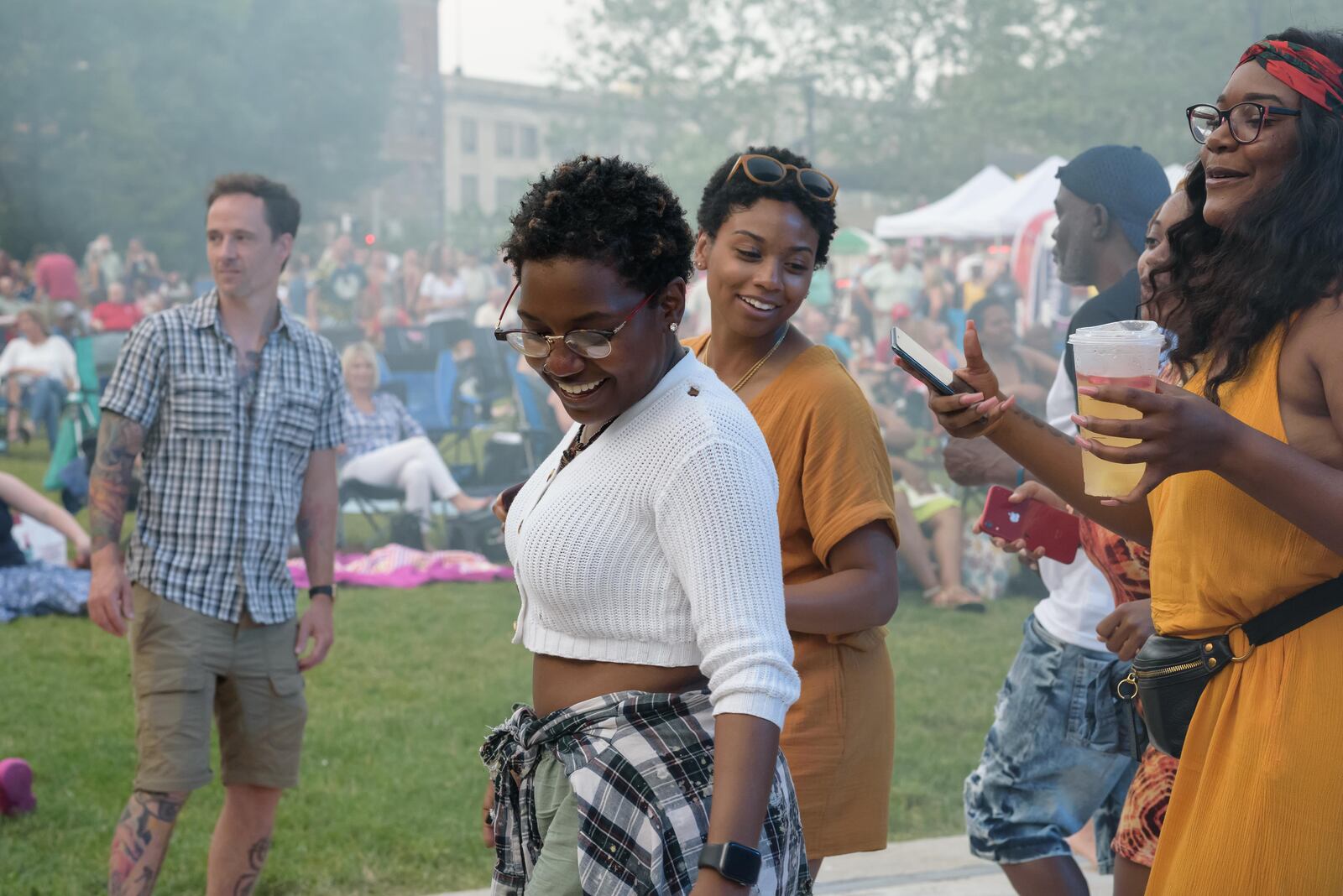 New Orleans based vocalist and trumpeter Shamarr Allen and his band The Underdawgs kicked off the 2021 Eichelberger Concert Season at Levitt Pavilion in downtown Dayton on Saturday, June 12. Aside from virtual concerts, the 2020 in person concert season was canceled due to the COVID-19 pandemic. Did we spot you there? TOM GILLIAM / CONTRIBUTING PHOTOGRAPHER