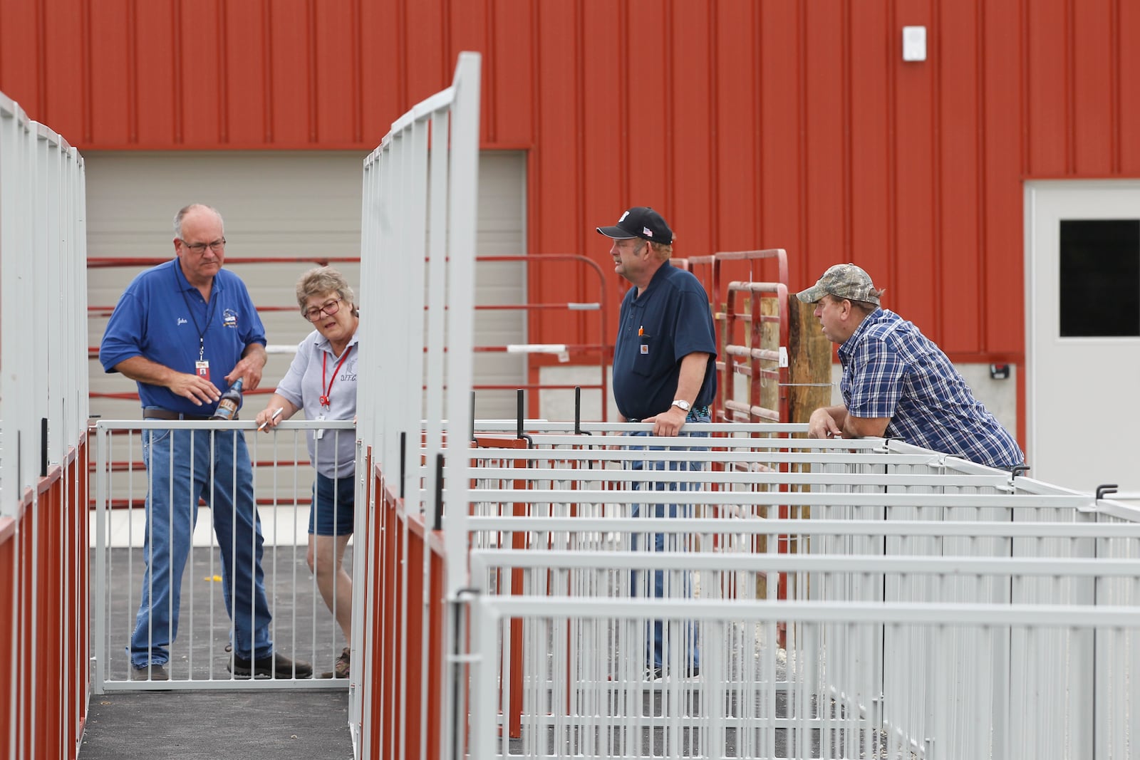 People tour the new Montgomery County Fairgrounds & Expo Center in Jefferson Twp. on Monday, July 26, 2018. CHRIS STEWART / STAFF