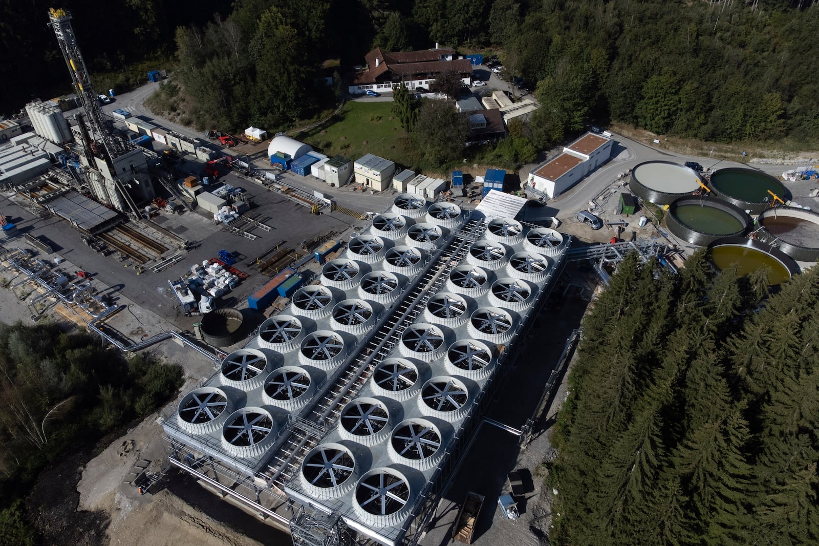 FILE - A geothermal site is under construction in Geretsried, Germany, Sept. 19, 2024. (AP Photo/Matthias Schrader, File)