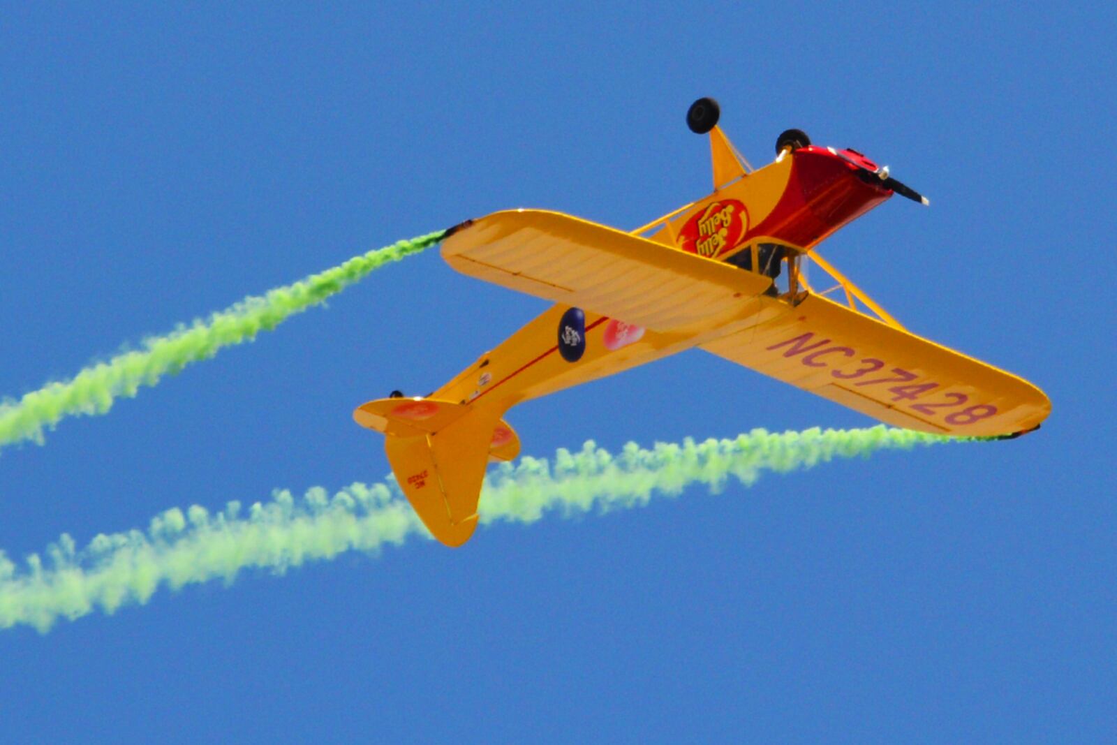 Kent Pietsch Jelly Belly aircraft will preform a comedy act mid-air at the 2022 CenterPoint Energy Dayton Air Show presented by Kroger on July 30-31. CONTRIBUTED